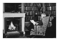 George  Eastman en su bibilioteca